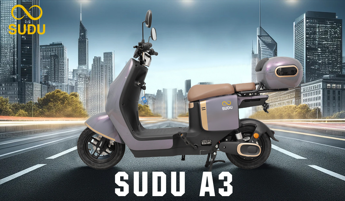 Conheça a bicicleta elétrica SUDU A3, com bateria de lítio de longa duração